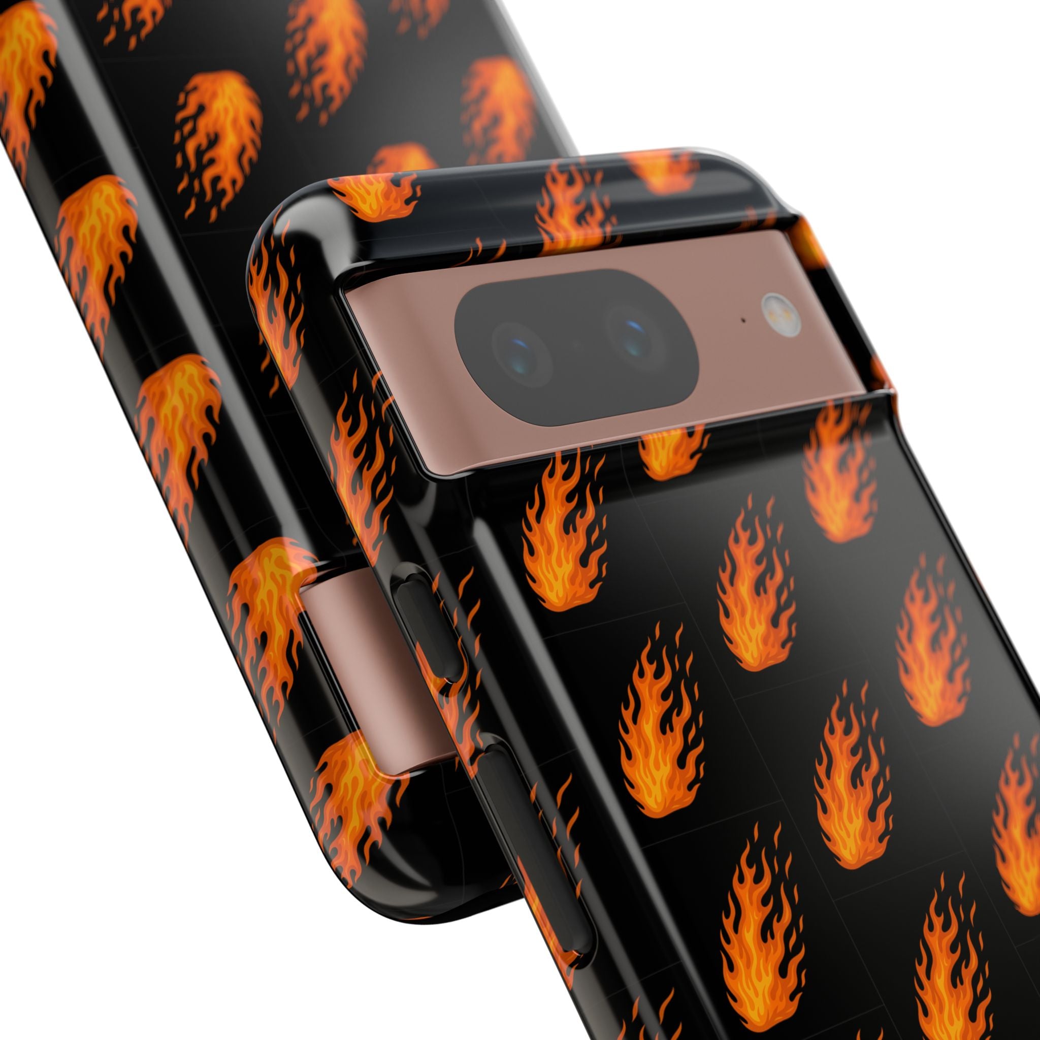 Flame Pattern Phone Case | Tough Cases for Adventurers, Gifts for Fire Lovers, Unique Cellphone Covers, Birthday Accessories, Cool [...]