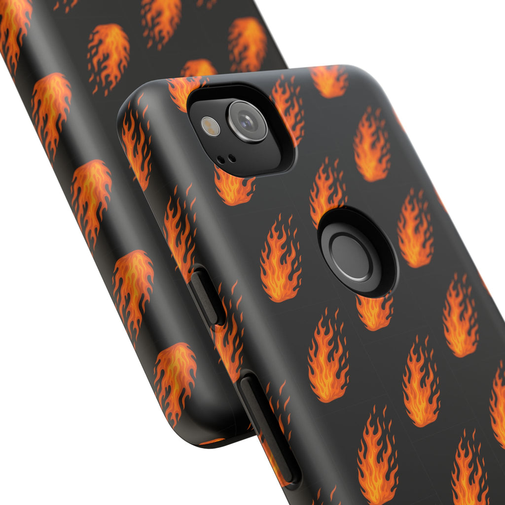 Flame Pattern Phone Case | Tough Cases for Adventurers, Gifts for Fire Lovers, Unique Cellphone Covers, Birthday Accessories, Cool [...]