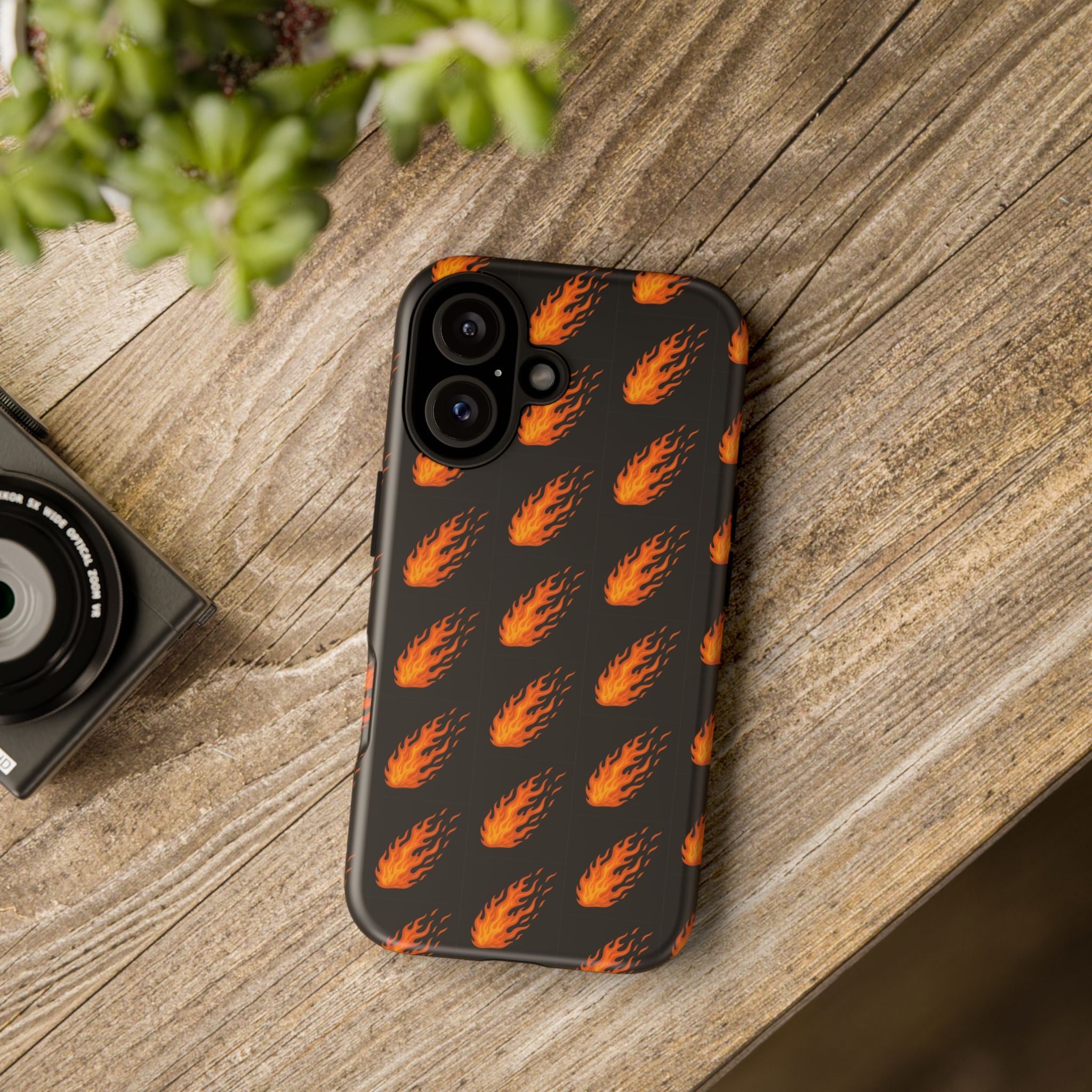 Flame Pattern Phone Case | Tough Cases for Adventurers, Gifts for Fire Lovers, Unique Cellphone Covers, Birthday Accessories, Cool [...]