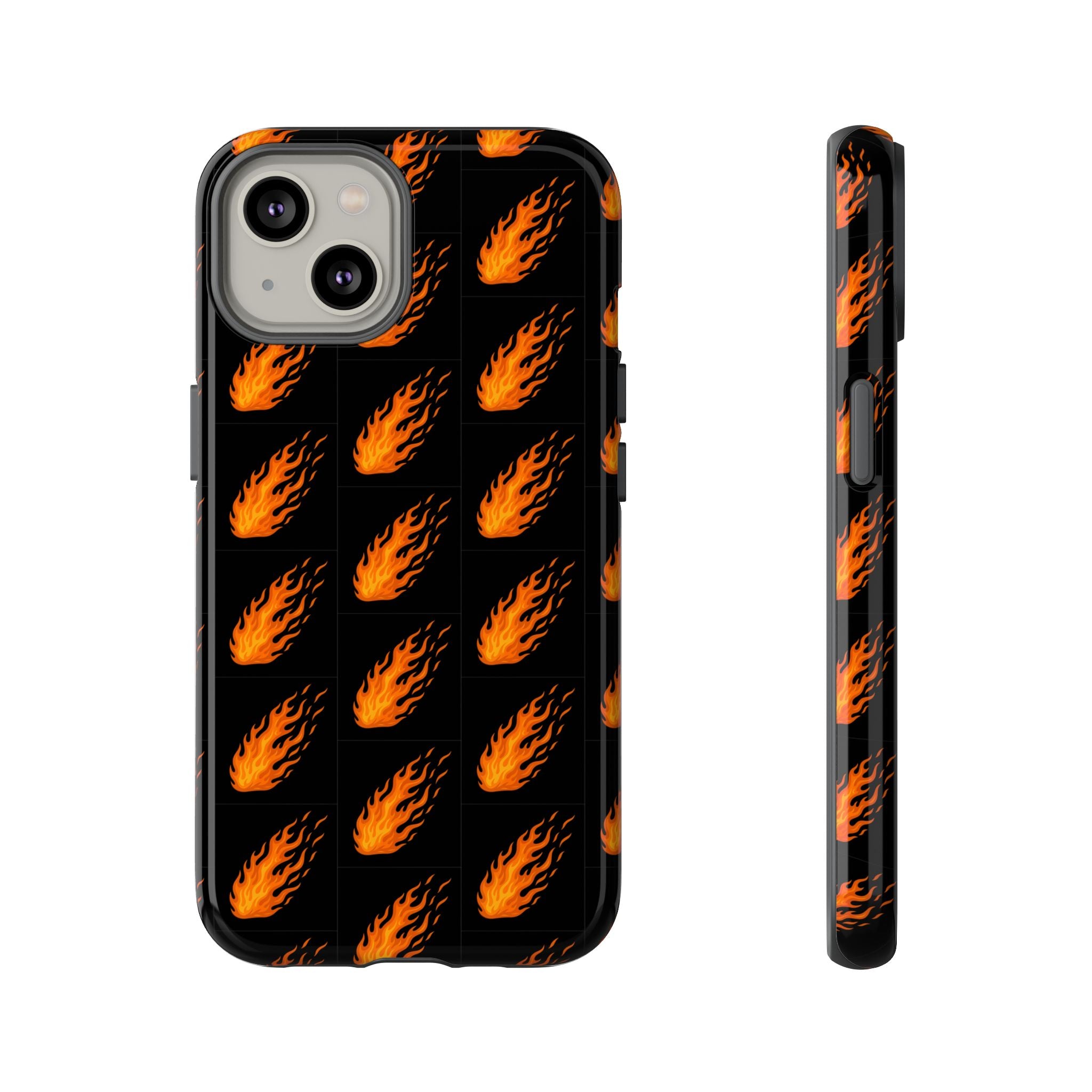 Flame Pattern Phone Case | Tough Cases for Adventurers, Gifts for Fire Lovers, Unique Cellphone Covers, Birthday Accessories, Cool [...]