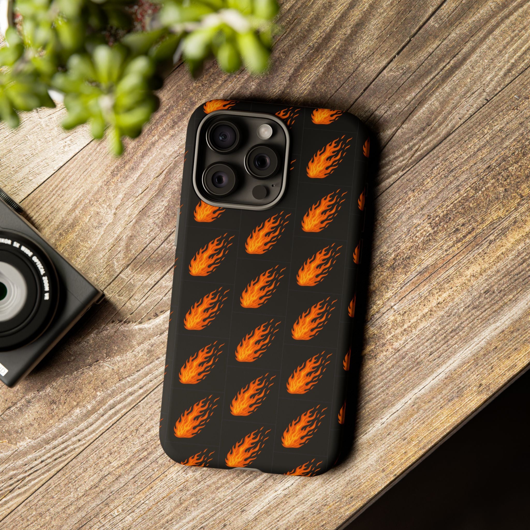 Flame Pattern Phone Case | Tough Cases for Adventurers, Gifts for Fire Lovers, Unique Cellphone Covers, Birthday Accessories, Cool [...]