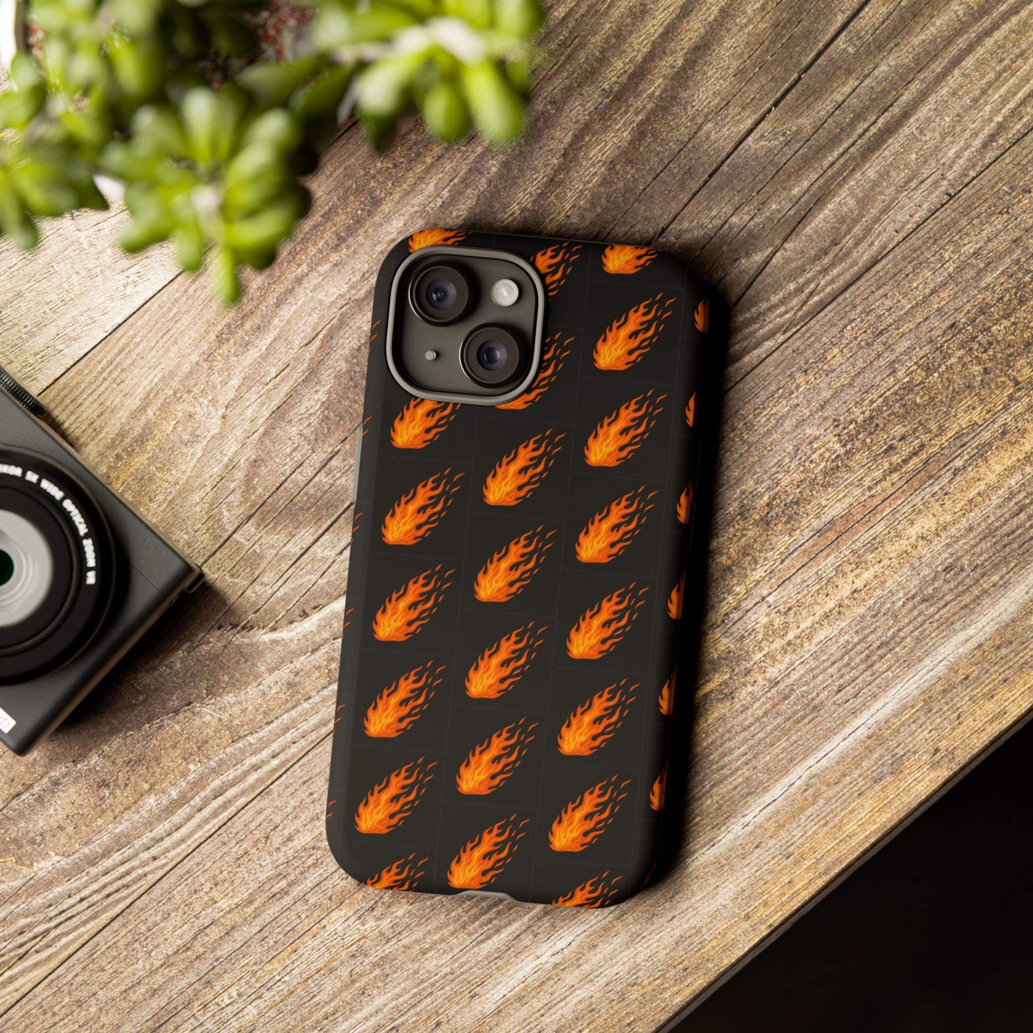 Flame Pattern Phone Case | Tough Cases for Adventurers, Gifts for Fire Lovers, Unique Cellphone Covers, Birthday Accessories, Cool [...]